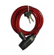 CANDADO BICICLETA ROJO